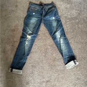 Express Blue Boyfriend Jeans